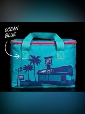 Trader Joe's Ocean Blue Insulated Cooler Bag